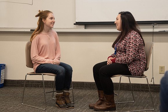 New mentees meet their Heber J. Grant Mentor at Mentor Connections.