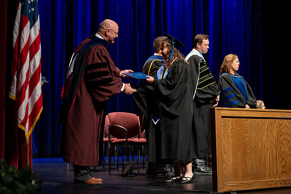 Graduates during convocation for the College of Academic Success & Interdisciplinary Studies.