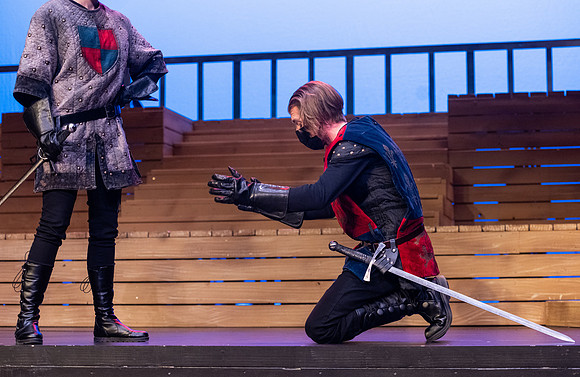 BYU-Idaho theatre department dress rehearsal of Shakespeare's Henry V.