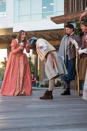 Brigham Young University-Idaho's production of The Shomaker's Holiday performed out in the amphitheatre in front of the McKay Library.