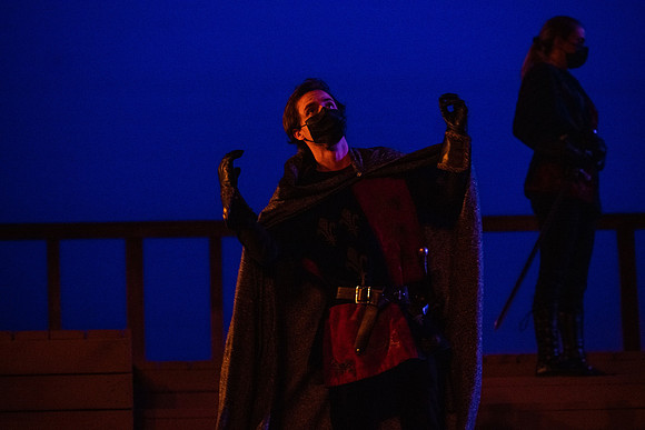 BYU-Idaho theatre department dress rehearsal of Shakespeare's Henry V.