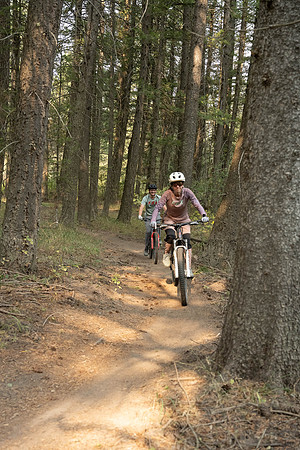 Media Creation Team mountain biking.