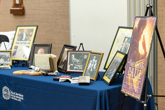 Eliza R. Snow Society, Evening of Honors, honoring Kevin Call for his years of service to the Arts.