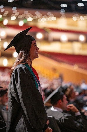 Graduates during convocation for the College of Agriculture and Life Sciences.