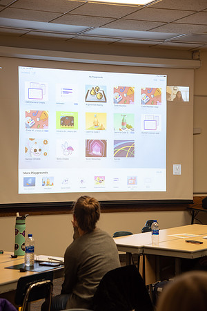 Students in the Education Deparment learn how to effectively use technology in their classrooms during a Teacher Education Technology Conference.