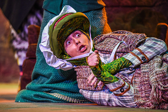 The theatre department's dress rehearsal of the Wind in the Willows in the Snow Drama Theatre.