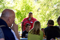 Former Rick's College Football players enjoy a picnic lunch with their families and connect with former teammates and coaches.
