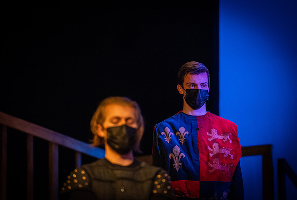 BYU-Idaho theatre department dress rehearsal of Shakespeare's Henry V.