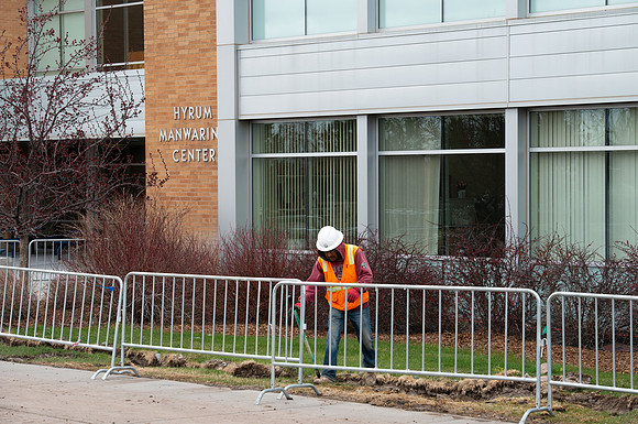 Sidewalk Replacement at the Manwaring Center.