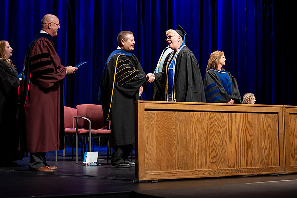 Graduates during convocation for the College of Academic Success & Interdisciplinary Studies.