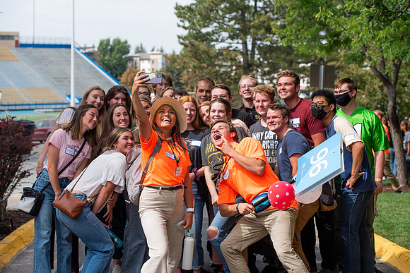 BYUI students return to campus for the Fall 2021 semester. New Freshman participate in Get Connected with their I-Groups on move-in day.