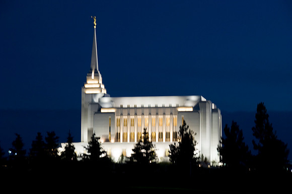 Dusk Rexburg Temple
