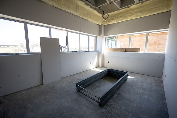 David O. McKay Library Construction Progress - Apr 2025