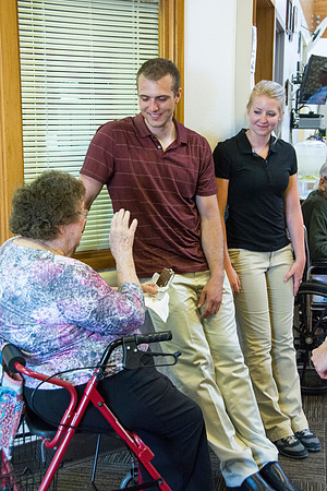 Dancers visit a Convalescent Center in Green River Wyoming.