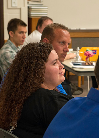 Business Management students learn some creative developement and thinking skills to prepare them for their IBC groups. The class is taught in a group effort by Craig Bell, Drew Eagar and Kent Lundin.