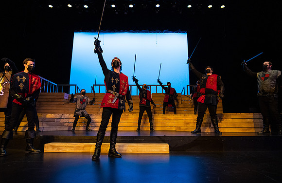BYU-Idaho theatre department dress rehearsal of Shakespeare's Henry V.