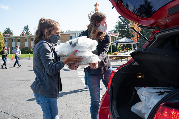 A special fast was held on campus and the University prepared and passed out over 17,000 meals for the students to enjoy at the end of their fast. Food Service along with volunteers packaged and passe