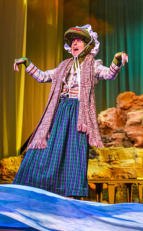 The theatre department's dress rehearsal of the Wind in the Willows in the Snow Drama Theatre.