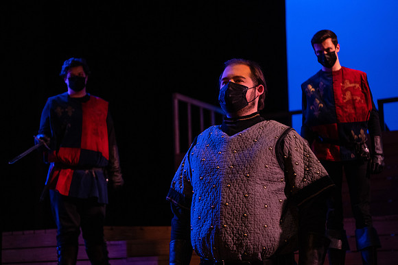 BYU-Idaho theatre department dress rehearsal of Shakespeare's Henry V.