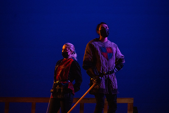 BYU-Idaho theatre department dress rehearsal of Shakespeare's Henry V.