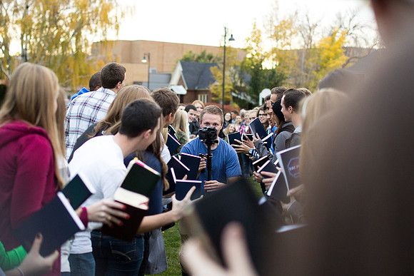 A world-wide Book of Mormon Project, founded by BYU-Idaho students Jacob Justice and Jacob Christensen, with a goal to flood the earth with The Book of Mormon. They are producing a YouTube video calle