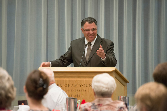 The Eliza R. Snow Society Honors Florence Bowman as she receives the Eliza R. Snow Award.