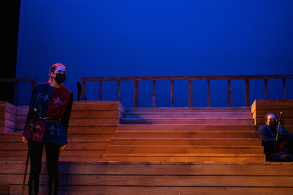 BYU-Idaho theatre department dress rehearsal of Shakespeare's Henry V.