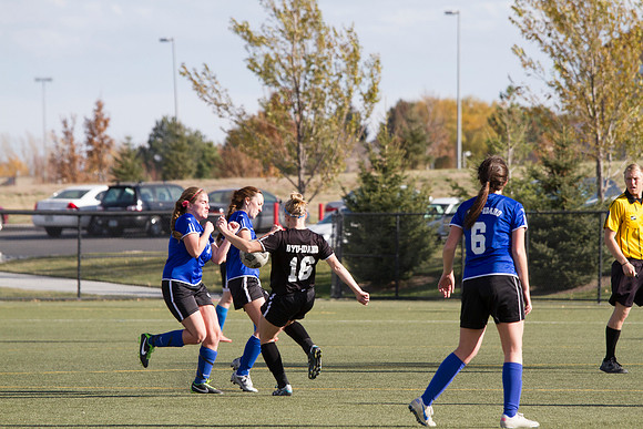 BYU-I student athletes go head to head on the upperfields in the women's competitive soccer league.