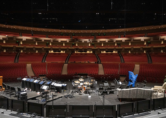 BYUI Center Empty prior to a Christmas Concert