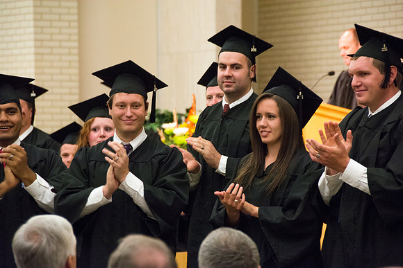The College of Physical Sciences and Engineering convocation ceremony held in the Taylor Chapel.