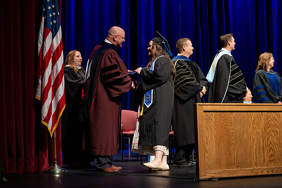 Graduates during convocation for the College of Academic Success & Interdisciplinary Studies.