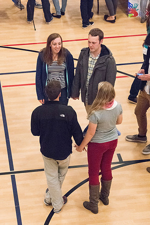 President Gilbert and his wife, Christine host a campus-wide date night for the students and their dates.