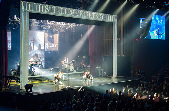 Lindsey Stirling at BYU-Idaho. A classically trained violinist from Gilbert, AZ, Lindsey has entered a futurist world of electronic big beats and animation, leaping through the music industry with ove