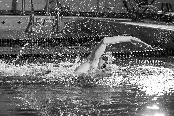 Swimming Pool fitness banner photoshoot.