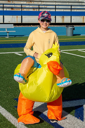 BYU-Idaho employees and their families enjoy a beautiful fall day at the stadium track.