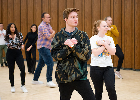 Latin Dance class at the Manwaring Center.