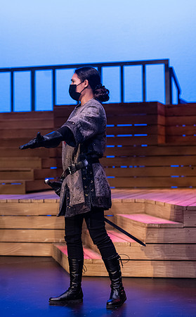 BYU-Idaho theatre department dress rehearsal of Shakespeare's Henry V.