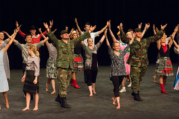 Dance performance in Green River Wyoming.