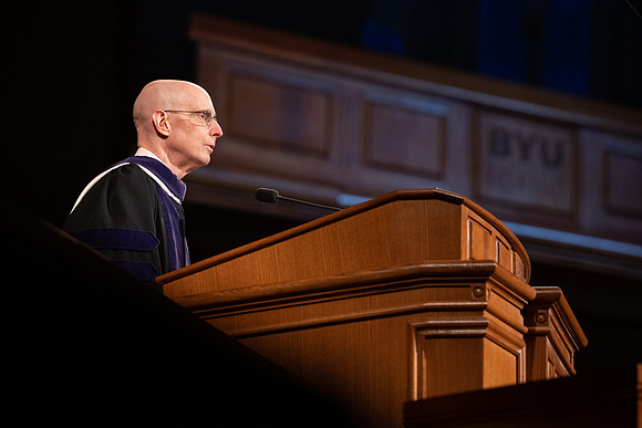 Commencement remarks are prerecorded in the I-Center.