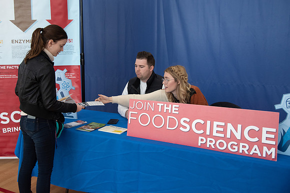 Students visit with representatives from the various campus organizations and have the opportunity to sign-up and participate.