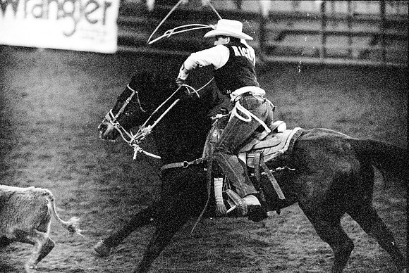 The main event was calf roping