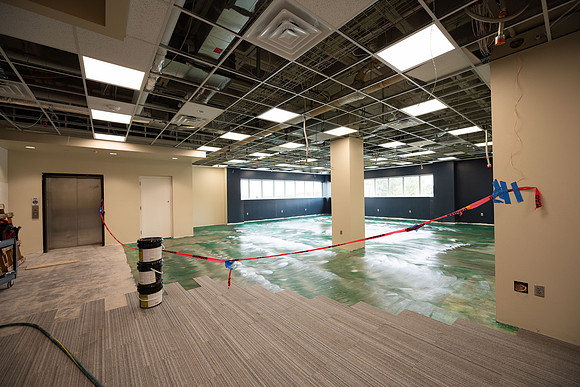 Third floor of the McKay Library in July 2025