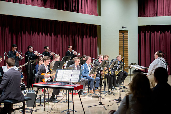 Performance of The Jazz Lab Band held at the Snow 181, directed by Dave Faires.