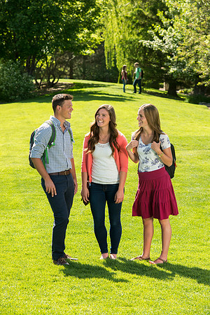 Student models for the Be Smart brochure cover.
