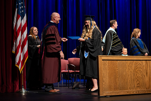 Graduates during convocation for the College of Academic Success & Interdisciplinary Studies.