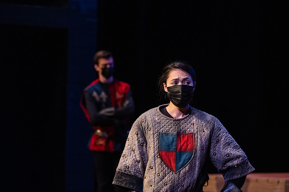 BYU-Idaho theatre department dress rehearsal of Shakespeare's Henry V.