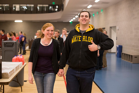 The Gilberts host a Date night in the BYU-Idaho Center.