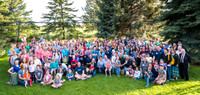 Pathway Worldwide employees and their families gather for a social in Rexburg. 2017