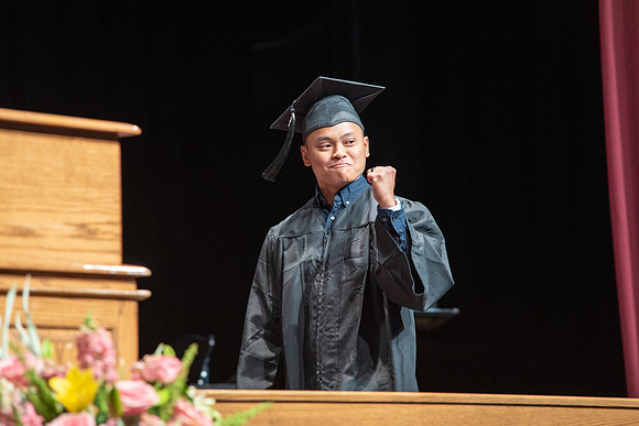 Graduates during Interdisciplinary Studies convocation.