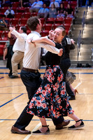 Students perform in a dance competition at the Hart Auditorium.